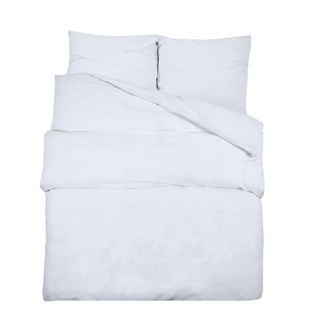 Vidaxl Duvet Overlay Ustaw lekki 225x220 cm Microfibre White