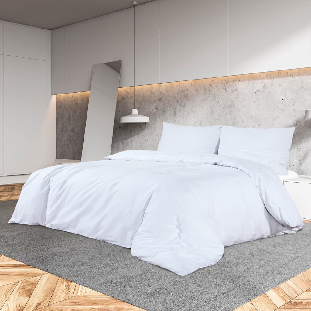 Vidaxl Duvet Overlay Ustaw lekki 225x220 cm Microfibre White