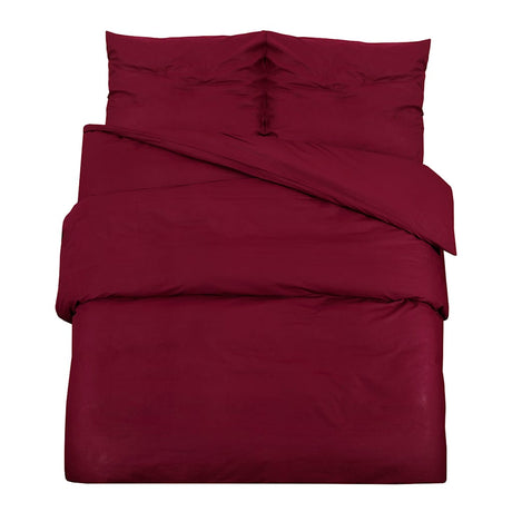 Vidaxl Duvet Crossing Zestaw lekki 135x200 cm mikrofibry Bordeaux