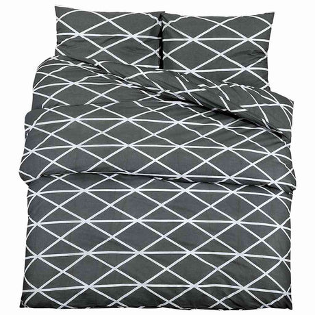 Crossing Vidaxl Duvet 240x220 cm bawełniany szary
