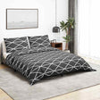 Vidaxl Duvet Crossing Set 155x220 cm bawełniany szary
