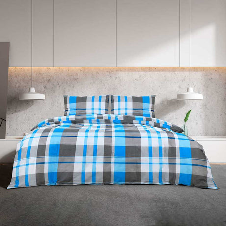 Zestaw poszewek na kołdrę Vidaxx 220x240 cm bawełna niebiesko-szara