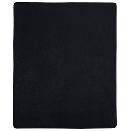 Vidaxl Doponowane arkusze 2 St Jersey 180x200 cm bawełniana czarna