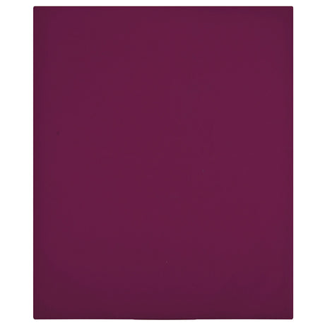 Vidaxl dopasowany blacha 100x200 cm bawełniana Bordeaux czerwona
