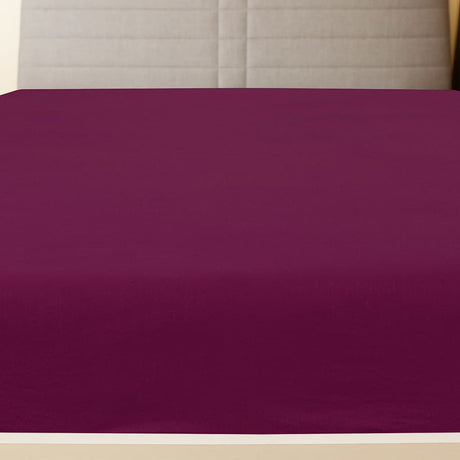 Vidaxl dopasowany blacha 100x200 cm bawełniana Bordeaux czerwona