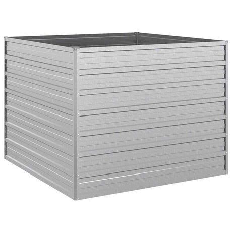 Sadzarka Vidaxx podniesiona 100x100x77 cm stal ocynkowana w kolorze srebrnym