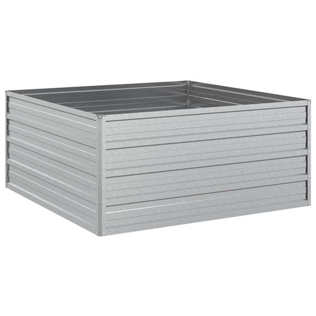 Sadzarka Vidaxx podniesiona 100x100x45 cm stal ocynkowana w kolorze srebrnym
