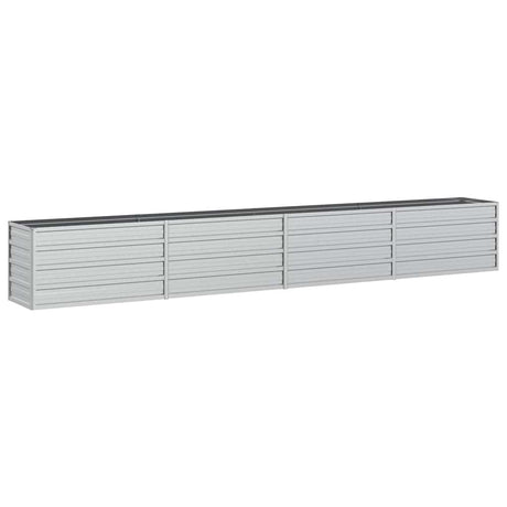 Vidaxl Sadzarka wstawiona 320x40x45 cm ocynkowane stalowe srebro