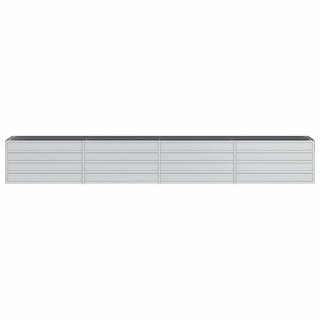 Vidaxl Sadzarka wstawiona 320x40x45 cm ocynkowane stalowe srebro