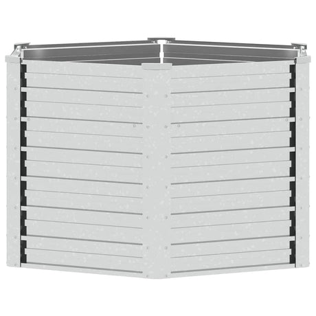 Sadzarka Vidaxl podniesiona 129x77 cm stalowa srebrna stalowa