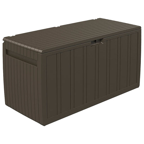 Vidaxl poduszka pudełko 117x45.5x57,5 cm 270 l brąz