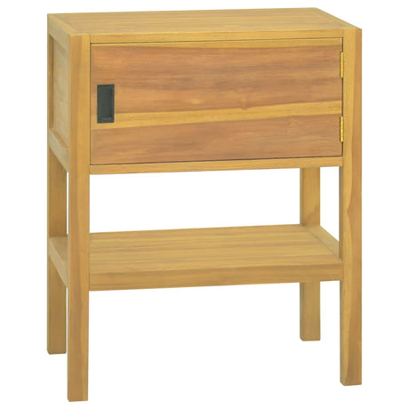 Vidaxl badkamerkast 60x40x75 cm massief teakhout