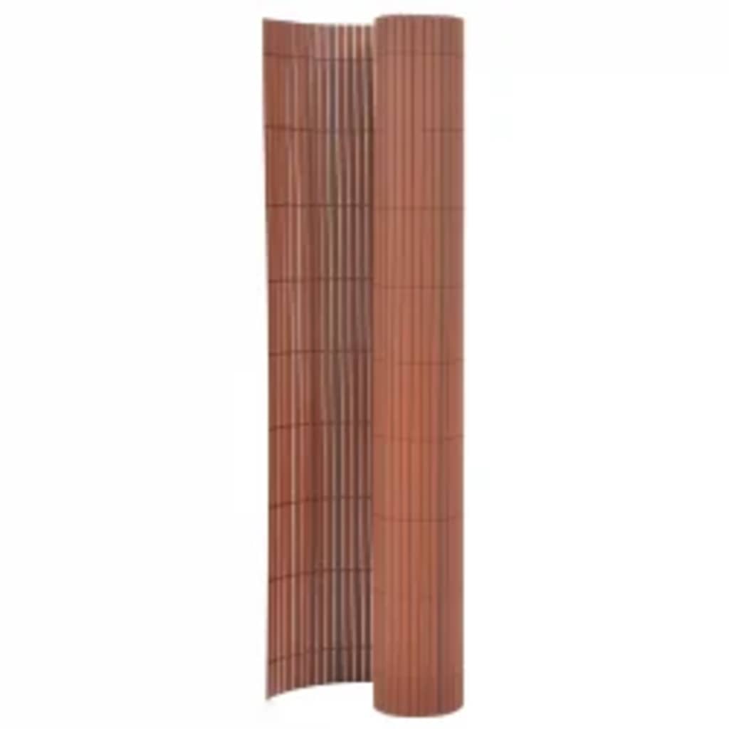 Ogrodzenie ogrodowe dwustronne Vidaxx 110x400 cm brązowe