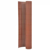 Ogrodzenie ogrodowe dwustronne Vidaxx 110x400 cm brązowe