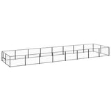 Vidaxl Dog hodera 16 m² stalowa czarna