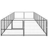 Vidaxl Dog hodera 16 m² stalowa czarna
