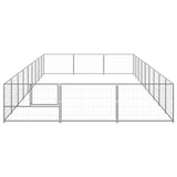 Vidaxl Dog hodera 27 m² stalowy srebrny kolor