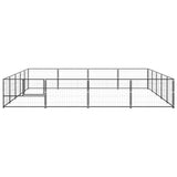 Vidaxl Dog hodera 20 m² stalowa czarna