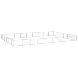 Vidaxl Dog Kennel 54 m² stalowy srebrny kolor