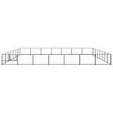 Vidaxl Dog Kennel 56 m² stalowa czarna
