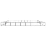 Vidaxl Dog Kennel 90 m² stalowa czarna