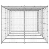 Kennel psa Vidaxl z dachem 9,68 m² stalowy