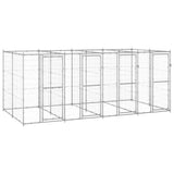 Vidaxl Dog Kennel 9,68 m² stal ocynkowana