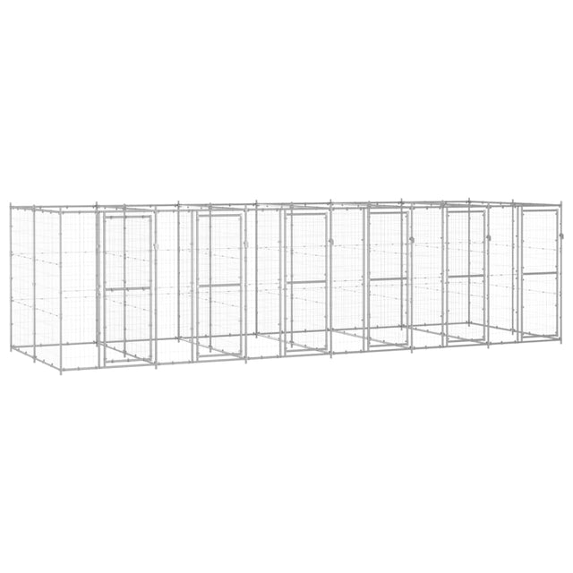 Vidaxl Dog hodera 14,52 m² stal ocynkowana