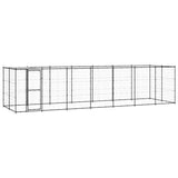 Vidaxl Dog Hodel z dachem 16,94 m² stal