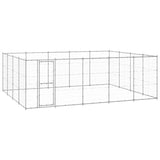 VidaXL Buda dla psa o powierzchni 24,2 m², ze stali ocynkowanej