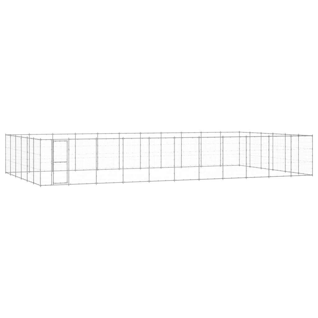 Buda dla psa VidaXL o powierzchni 79,86 m², stal ocynkowana
