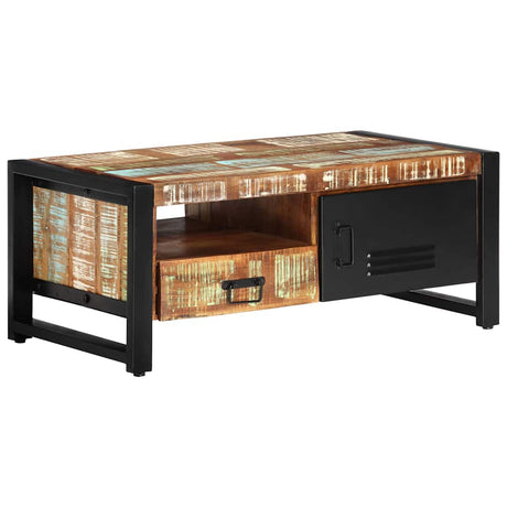 Vidaxl salontafel 100x50x41 cm massief gerecycled hout