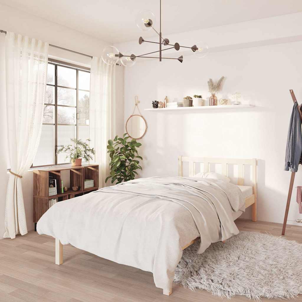Vidaxl bedframe massief grenenhout 90x200 cm