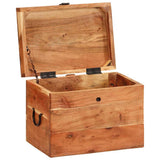 Vidaxl opbergbox 39x28x31 cm massief acaciahout
