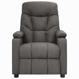 Vidaxl fauteuil verstelbaar stof donkergrijs