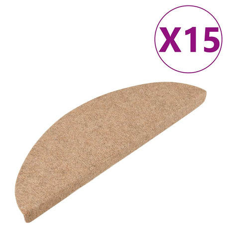 Vidaxl Schody Maty Self -adhezyjne 15 St 56x17x3 cm Beige
