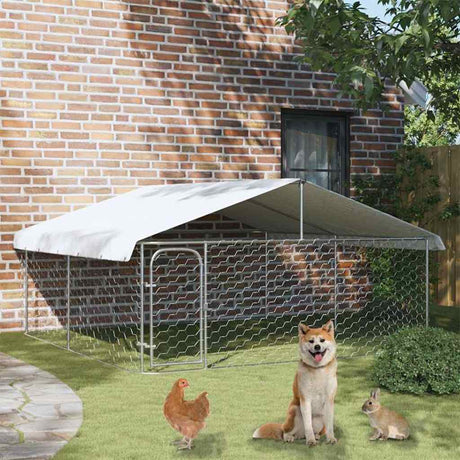 Vidaxl Dog Hodel z dachem 300x300x150 cm