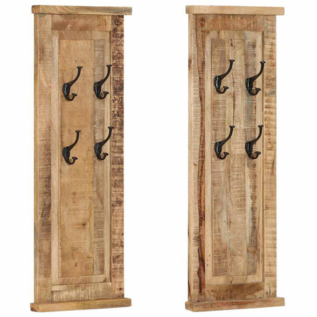 Rałki do powłoki vidaxl 2 szt. 38x100 cm solidne drewno mango