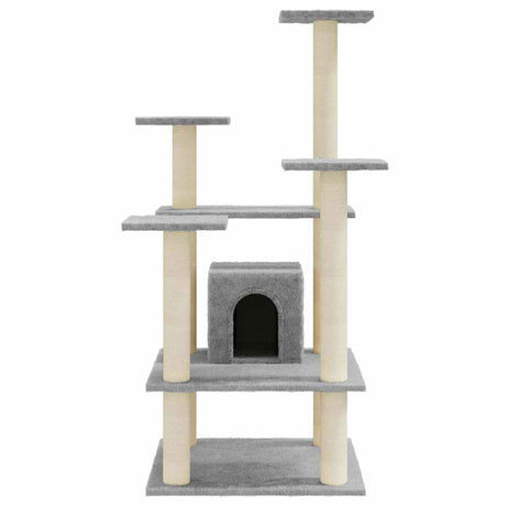 Vidaxl Cat Scrating Post z Sisal Scrating słupki 110 cm jasnoszary
