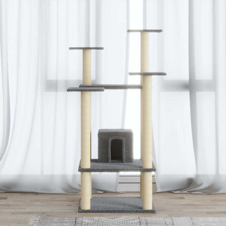 Vidaxl Cat Scrating Post z Sisal Scrating słupki 110 cm jasnoszary
