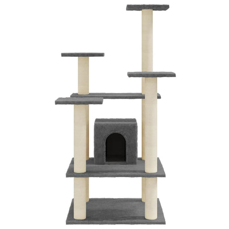 Vidaxl Cat Scrating Post z Sisal Scrating Posts 110 cm ciemnoszary