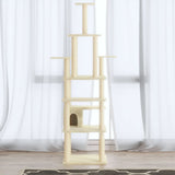 Vidaxl Cat Scraping Post z Sisal Scrating Posts 183 cm Kream -Colored