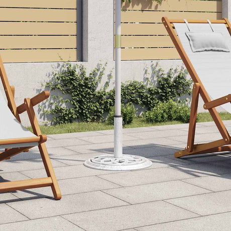 Vidaxl Parasol stopa 44x44x31 cm żeliwna biała