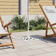 Vidaxl Parasol stopa 44x44x31 cm żeliwna biała