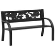 Vidaxl kindertuinbank 86 cm staal