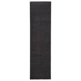Vidaxl dywan 66x250 cm naturalny sisal czarny