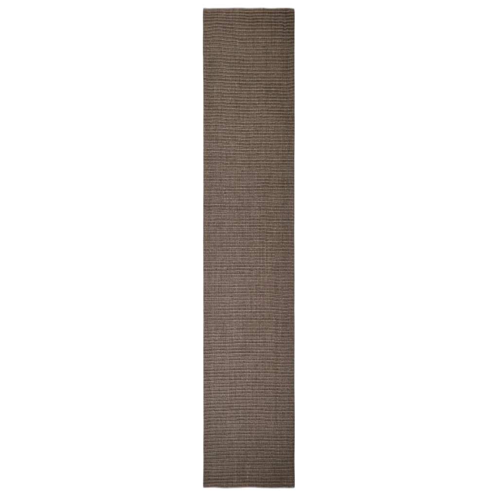 Dywan vidaxl 66x350 cm naturalny siisal brązowy