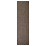 Vidaxl dywan 80x300 cm naturalny siisal brązowy
