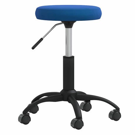 Vidaxl eetkamerstoel fluweel blauw
