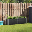 Vidaxl Sadzarka podniesiona 200x50x54 cm HKC Gray
